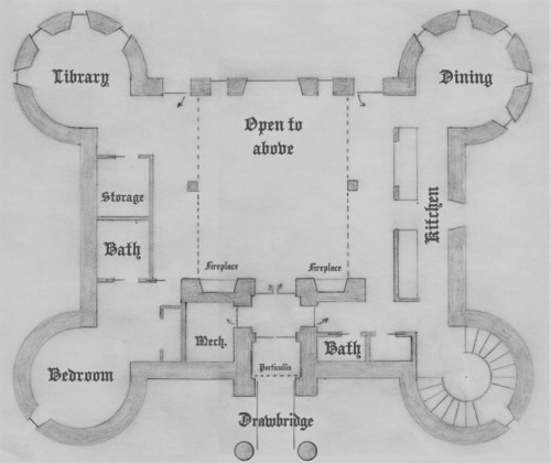 Castle Floor Plans first floor four tower plan Castle Floor Plans first floor four tower plan